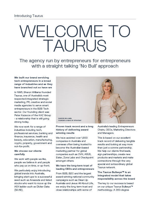 Welcome to Taurus second page