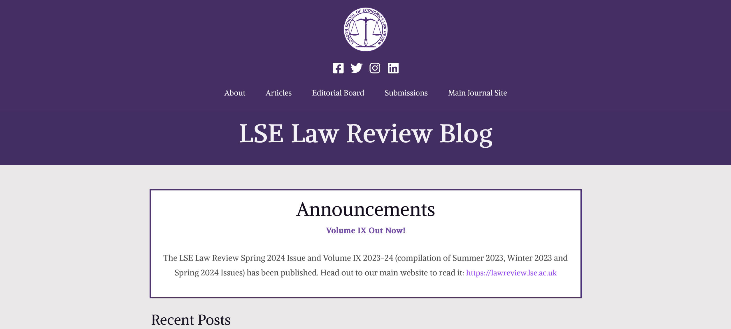 LSE Law Review Blog